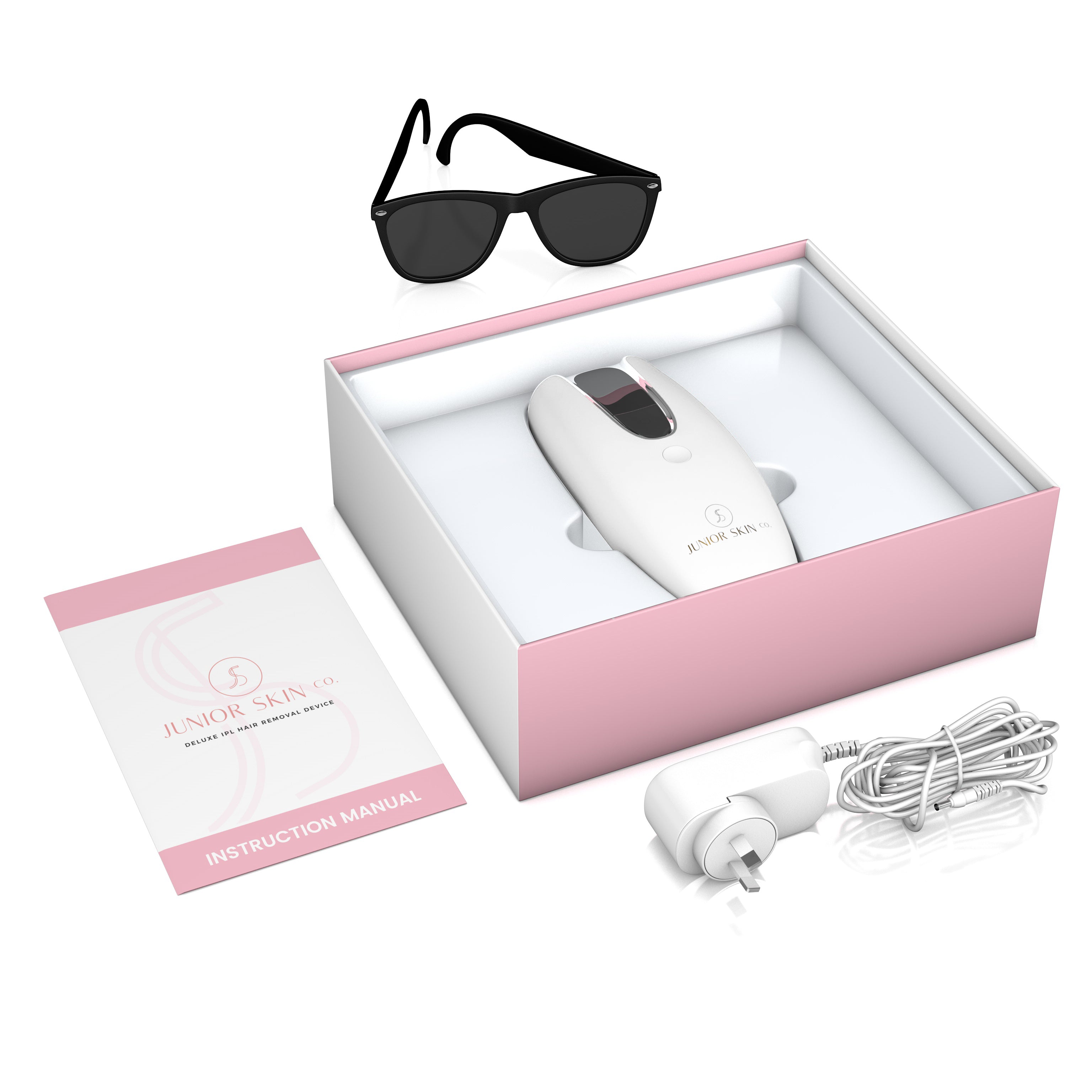 JuniorSkinCo IPL Laser At Home Hair Removal Silky Smooth Skin